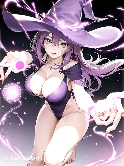 Purple Dress and Arm Sleeves: A Seductive Hentai Fantasy with Perfect Fingertips