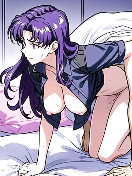 Misato from Evangelion Shocked During Explicit Hentai Penetration Scene