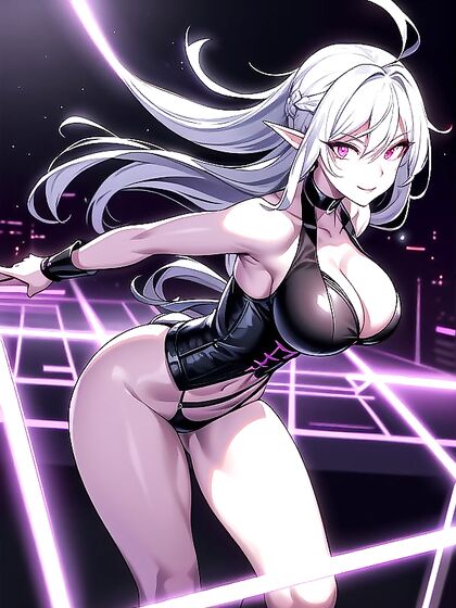 Glowing-Eyed Stripper Shows Off Her Massive Ass in Seductive Hentai Action