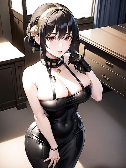 Yor Forger from Spy x Family Seduces inSharp-Faced Milf Hentai Action