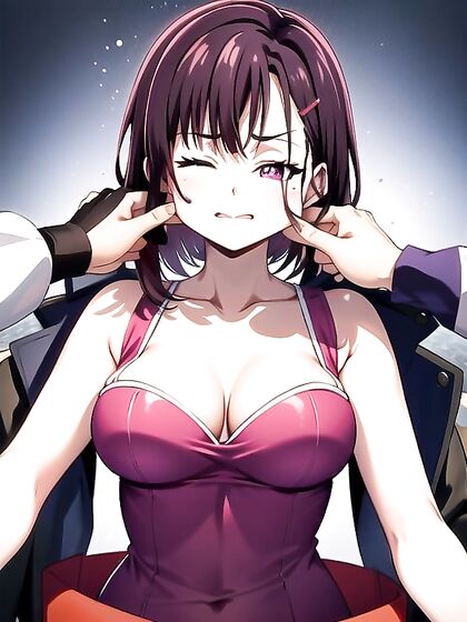 Shizuka from ZOM100 Gets Her Cheeks Pinched in naughty Hentai Scenes