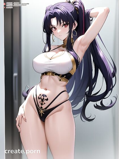 Horny Large-Assed Beauty Enjoys Noontime hentai Pleasures
