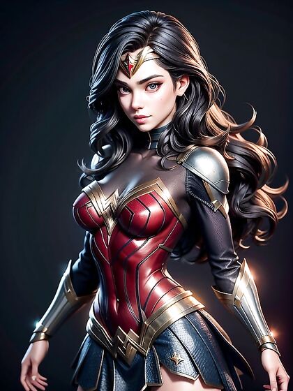 Wonder Woman's Tiny 18+ Skirt Action in 3D Hentai Fantasy