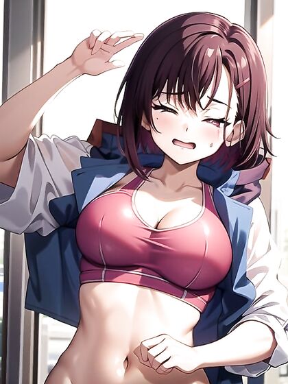 Shizuka from ZOM100 Gets Her Cheeks Pinched in naughty Hentai Action