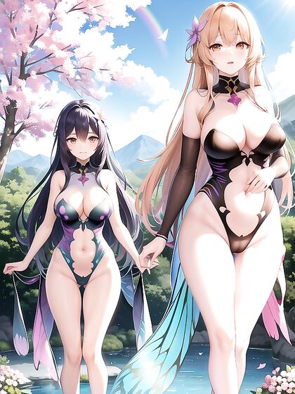 Harmonious Bird Songs and Vibrant Flower Colors Set the Scene for Intimate Hentai Moments