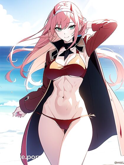 Sunny Winks Seductively While Showing Off Her Large Ass in Hentai AIPorn