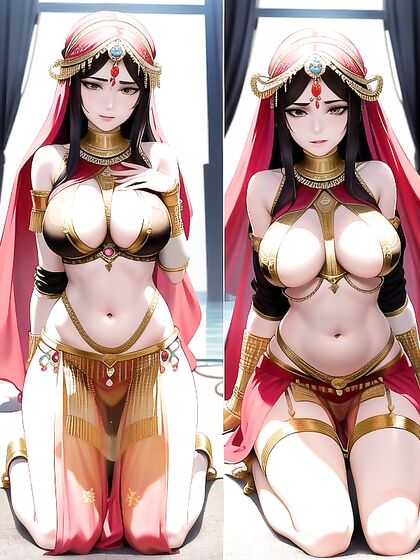 Submissive Belly Dancer Enslaved for Erotic Hentai Pleasure