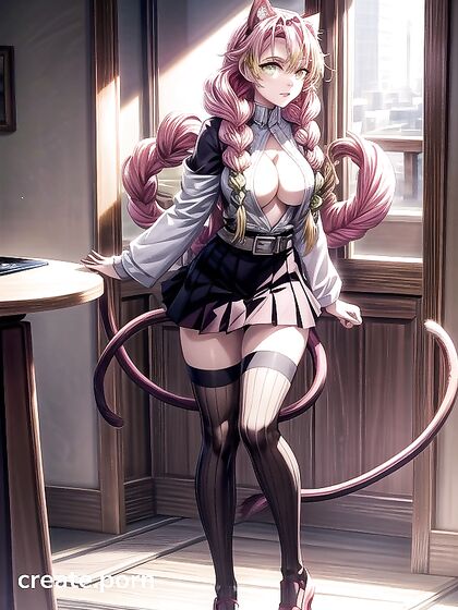 Mitsuri Kanroji from Demon Slayer Spreads Her Legs for Intense Hentai Pleasure