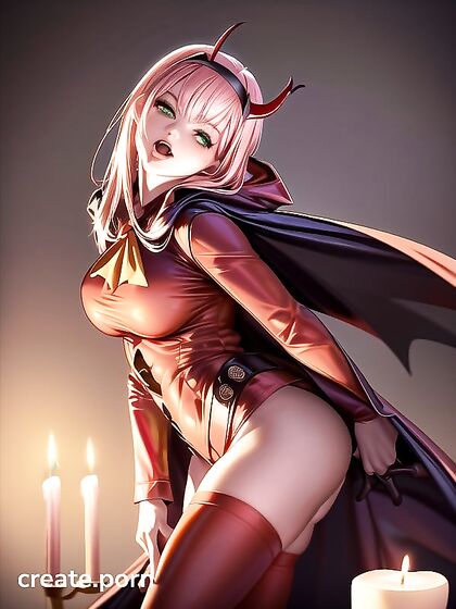 Zero Two from Darling in the FranXX Seduces in a Sultry Vampire Outfit for Halloween