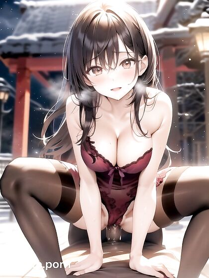 Fit Red-Eyed Beauty Takes On Park Adventures in Busty Hentai Action