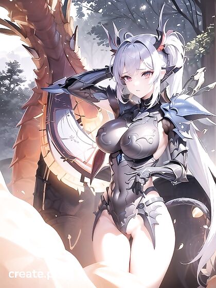 Intimate Bond: A Girl 18+'s Sensual Encounter with a High-Quality Armored Creature Hentai