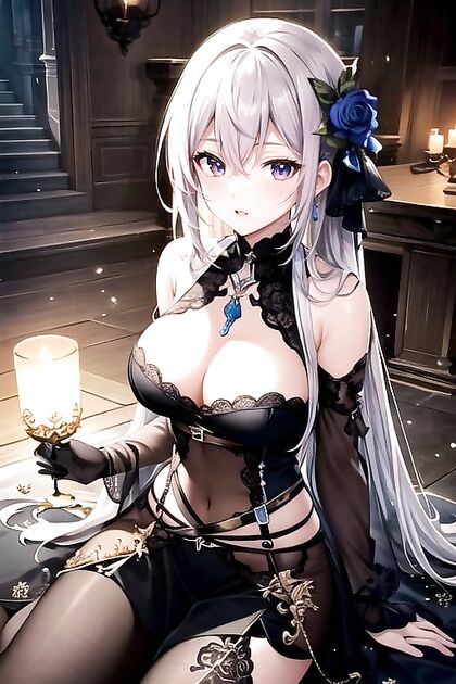Rusty-eyed Beauty Supports Her Weight While Standing Upright for Intense Hentai Pleasure