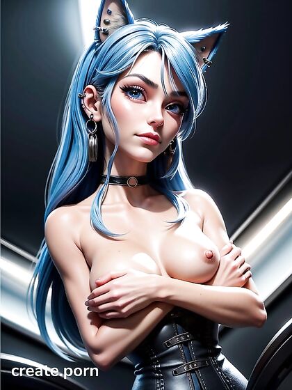 Cat Girl 18+ Shows Off Her Cleavage and Underboob in Seductive Hentai Scenes