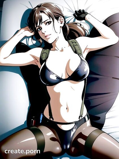 Quiet from Metal Gear Lays Seductively in Detailed Missionary Hentai Scenes