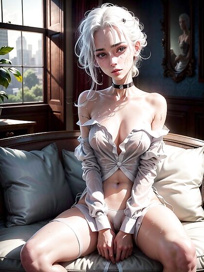 Skinny Girl 18+ Shows Off Her No-Skirt Front View in steamy Hentai Action