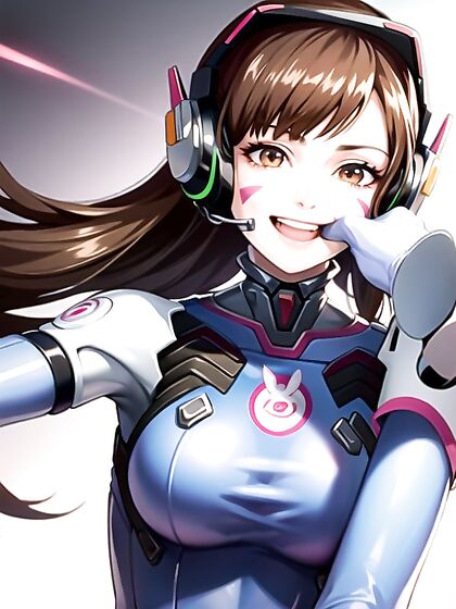 D'Va Seductively Sucks Her Thumb in Intimate Hentai Close-Up Action
