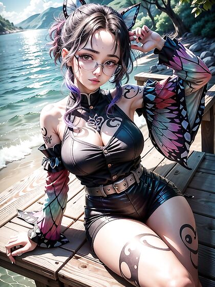 Blue-Haired Angel Gets Wild in Erotic hentai Adventures