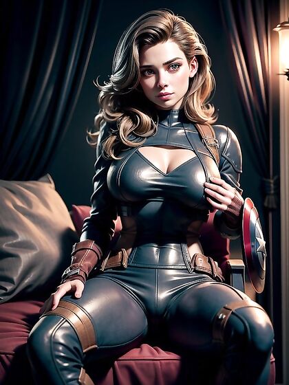 Captain America’s Shield Used in Seductive Clothing Reveal Hentai Scene