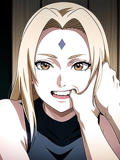 Tsunade from Naruto Sucks Her Thumb in Seductive Hentai Scenes