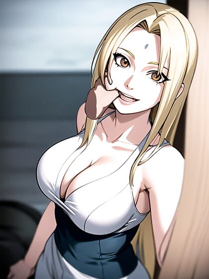 Tsunade from Naruto Sucks Her Thumb in Intense Close-Up Hentai Scenes