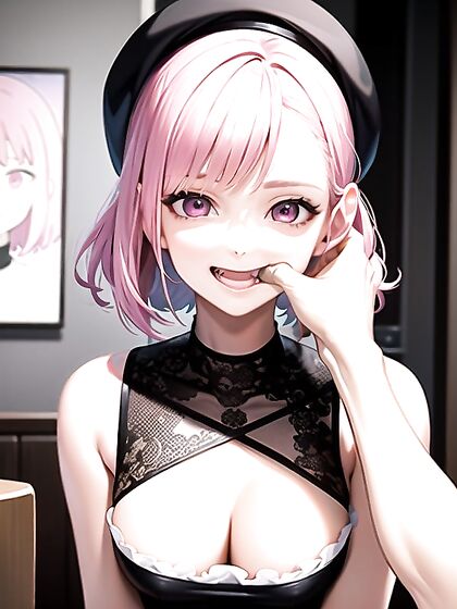 Cute Bobcut Babe in Sweater Seduces at the Cafe in Steamy Hentai Action