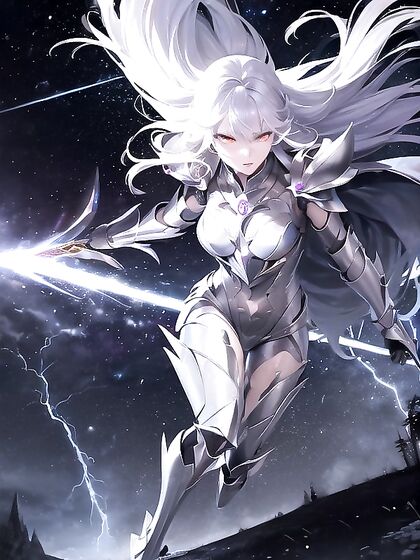 Glowing Armor and Electric Eyes: Nighttime Lightning Strikes in Hentai Bliss