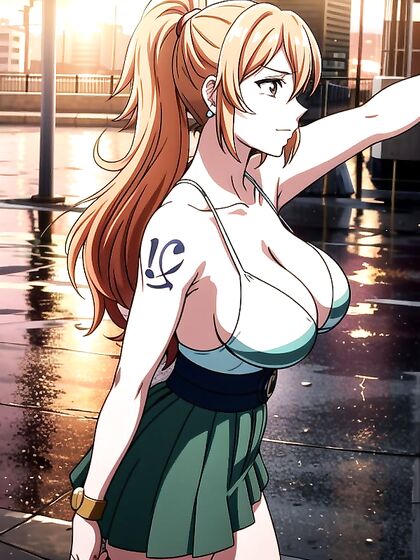 Ponytailed Beauty Enjoying Intimate Moments in the Snow with hentai Passion