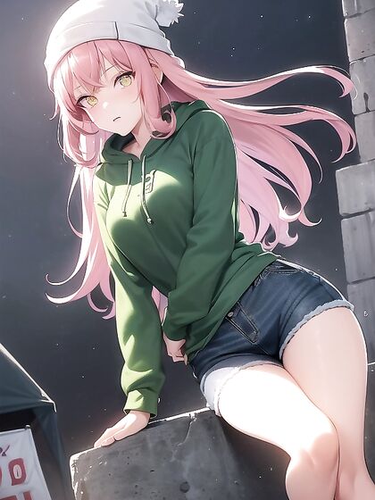 Small Breasts Glow in the Night During Intense Tentacle Hentai Action