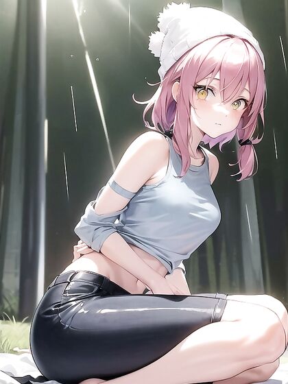 Small Breasts and Jeans in Tent for Steamy Hentai Action