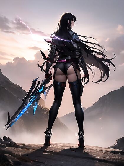 Warrior Stands Boldly Ready for Intense Hentai Action