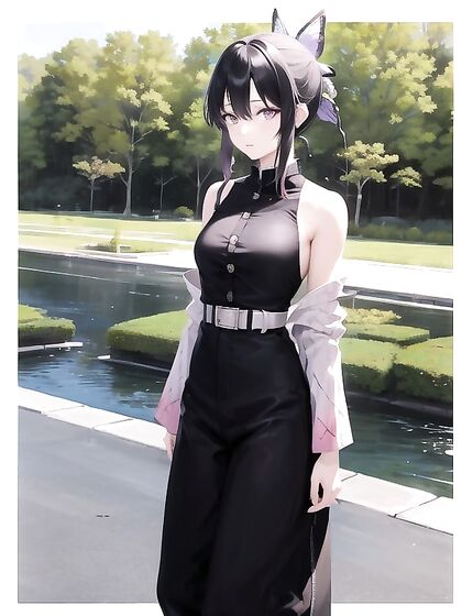 Shinobu Kochou Stands Nude in Seductive hentai Scenes
