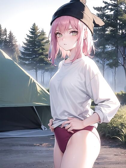 Green Clothed Beauty Wears Extra Large Hoodie for Steamy Hentai Scenes