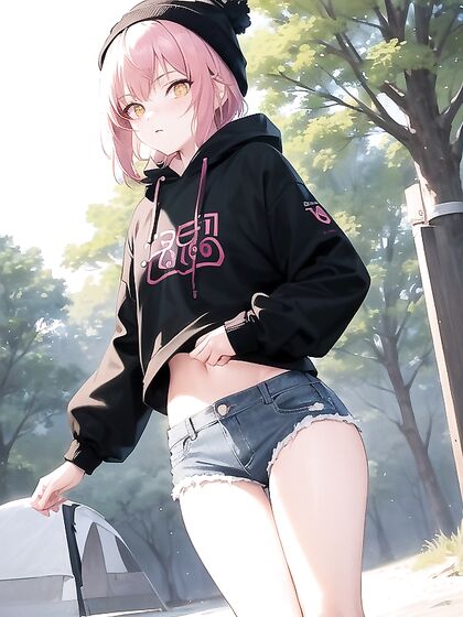 Fit Girl 18+ with Green Eyes Teased in Jeans for Hot Hentai Action