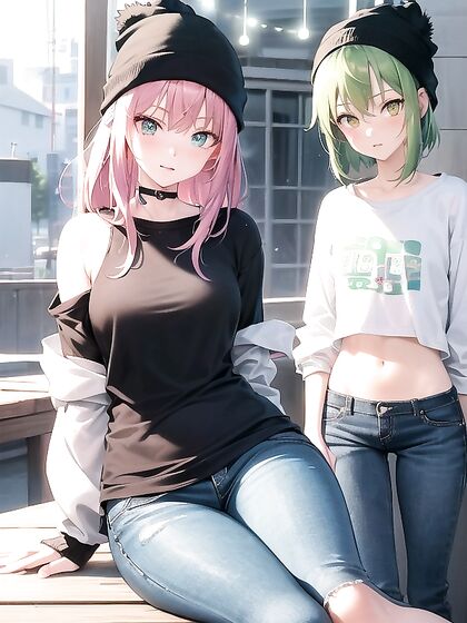 Green-Eyed Cutie in Hoodie Shows Off Her Tiny 18+ Ass in hentai Action