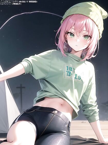 Small-Ass Beauty in Green Clothes and Jeans for Steamy Hentai Action