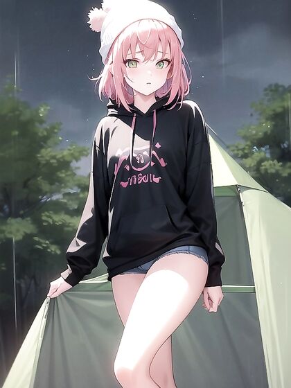 Bobcut Babe in Oversized Hoodie Seduces You Tonight in Wild Hentai Action