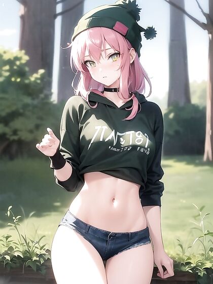 Fit Girl 18+ with Glowing Eyes Teased in Tight Jeans for Steamy Hentai Action