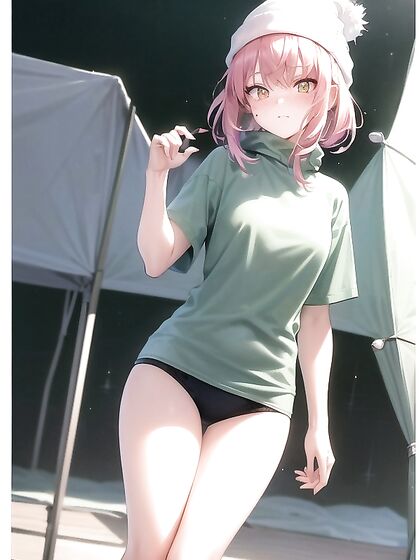 Pink-Haired Cutie in Oversized T-Shirt Enjoying Tiny 18+ Breasts Hentai Fun