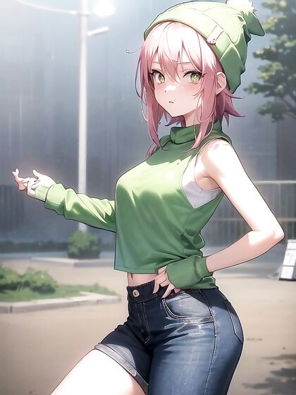 Green-Eyed Beauty with Pale Skin Enjoys Intense Hentai Pleasure