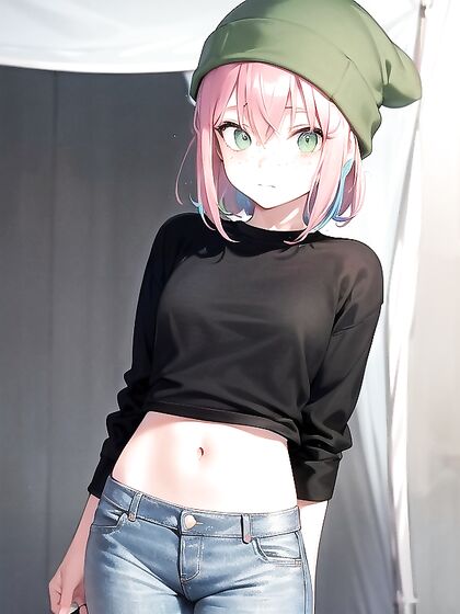 Embarrassed Girl 18+ in Extra Large Hoodie Gets naughty in SFW Hentai Action