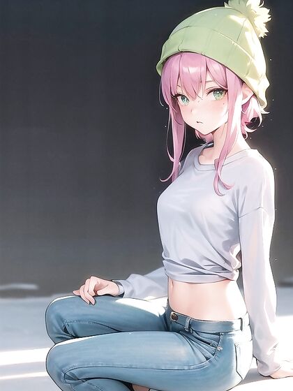 Pale-Skinned Beauty with Green Eyes Seduces in Pastel-Colored Hentai Ecstasy