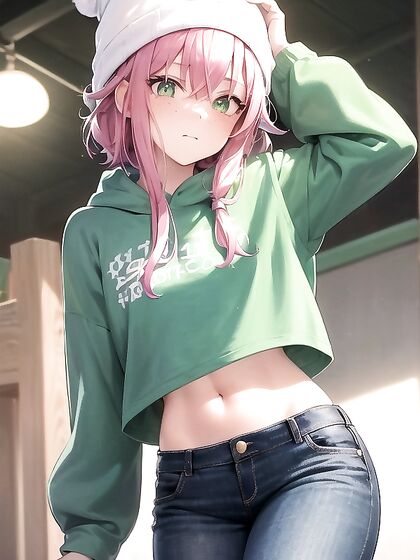 Hooded Girl 18+ Gets Pleasured in a Tent for Sizzling SFW Hentai Fun
