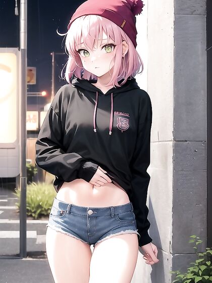 Relaxed Vibes: Beanie and Jeans in Seductive Hentai Action