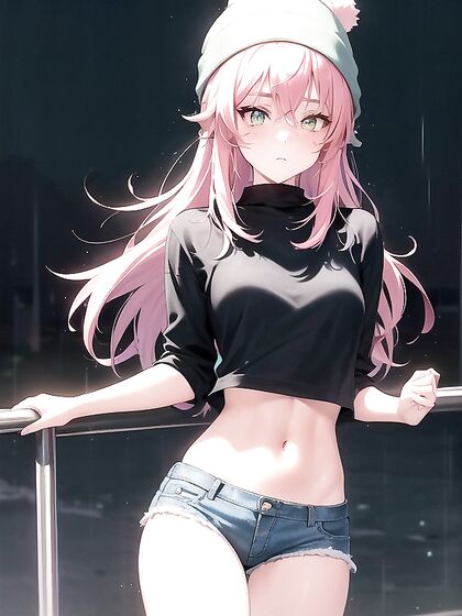 Soaked and Embarrassed: Oversized T-Shirt in Rainy hentai Pleasure