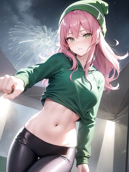 Freckled Beauty with Small Breasts Enjoying Rainy Day Hentai Pleasure