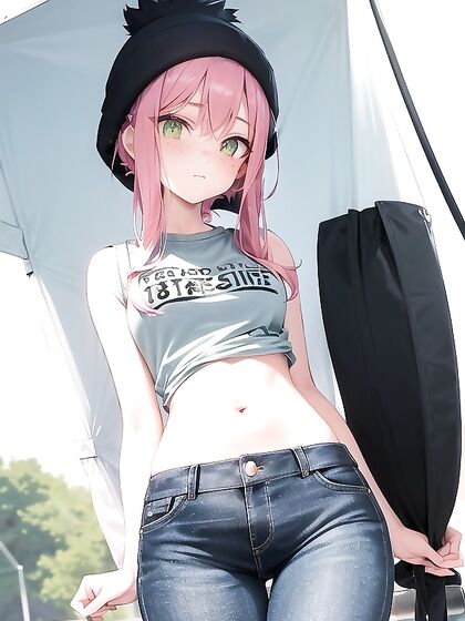 Freckled Girl 18+ in Oversized T-Shirt Tempts You in Steamy Hentai Scenes