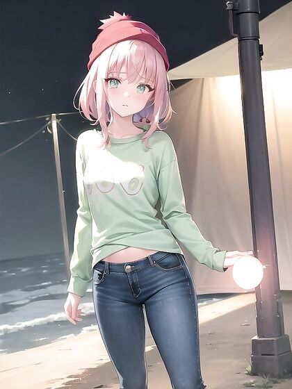 18-Year-Old Tent Wears Extra Large Hoodie for Steamy Hentai Adventures
