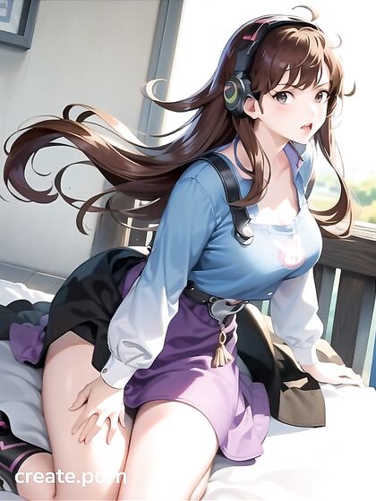 Waist-Level Seduction: Pale-Skinned Beauty in Erotic Hentai Action