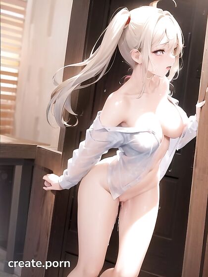Pigtails Soaked in Rain for Wild Doggystyle Hentai Action