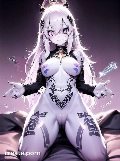 Magical Uterus Tattoo Casting Spells in High-Quality Hentai Action
